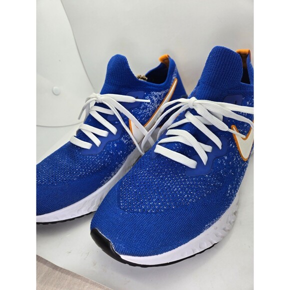 Nike Epic React Flyknit 2 Shoes Men's 13 Blue Running Athletic Workout Sneakers - Picture 4 of 8